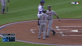 MIN@KC: Mauer drills two-run shot to open the scoring