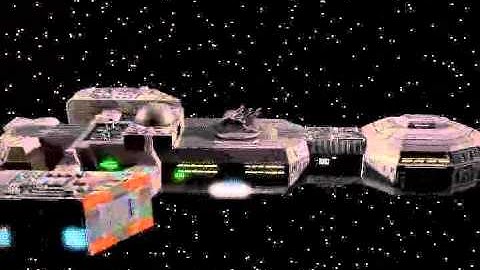 Pirate or Gun spaceship done with Lightwave3D