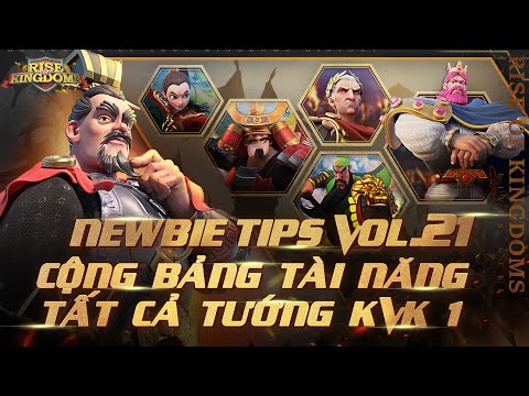 Rise of Kingdoms | Hướng dẫn Cộng bảng tài năng cho tất cả tướng ở KvK 1 - Lưu ý về điểm tài năng