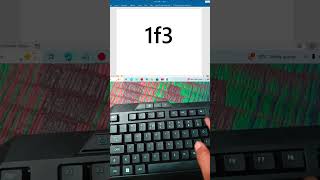Computer 💻 Shortcut key for Draw a Earth 🌎 Symbol in Ms Word 2026 #shorts