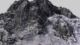 Open source stock footage Mountain growing CG animation~cooldude5757