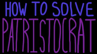 Patristocrat Cipher — The Strategy Top Teams Use to Crack It (Codebusters)