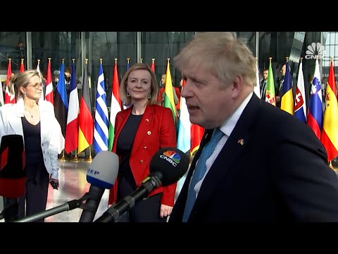 President Putin has already crossed a red line 'into barbarism,' says Boris Johnson