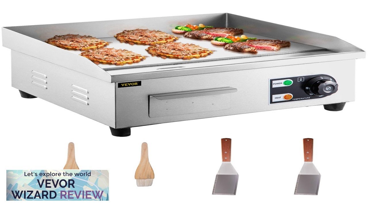 VEVOR 22" Commercial Electric GriddleElectric Countertop Flat Top Griddle 110V Review