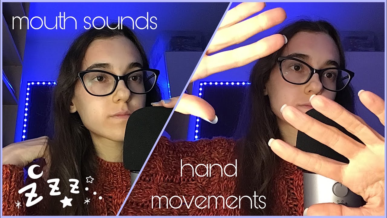 asmr mouth sounds and hand movements 🌻
