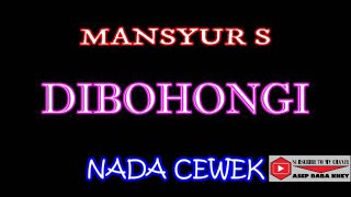 DIBOHONGI NADA CEWE (COVER) KARAOKE DANGDUT