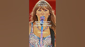 | Part 1 | How many times does Taylor repeat song titles? | #taylorswift #shorts
