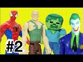 #2 Abrindo Homem Aranha Spider Man Homem Areia Sandman : Coringa Venom Charada Minecraft  Toys