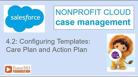 4.2 NPC Building new Care Plan Template with Action Plan: Salesforce NonProfit Cloud Prgrm Case Mgmt