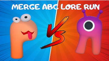 Merge ABC Lore Run  alphabet lore a-z, #abcd  merge battle #alphabetlore #boom