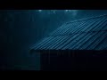 Endless Heavy Rain at Night | Peaceful Roof Rain Ambience -110