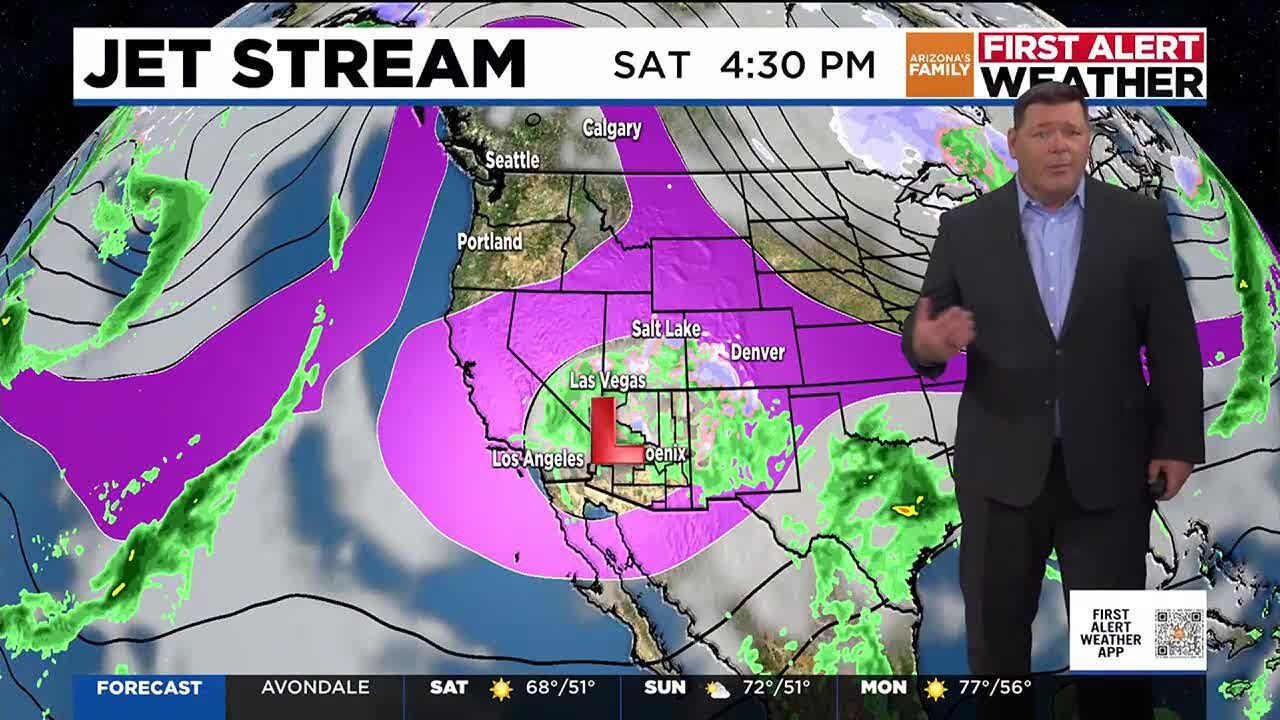 Winter storm continues to bring rain, snow to Arizona - YouTube