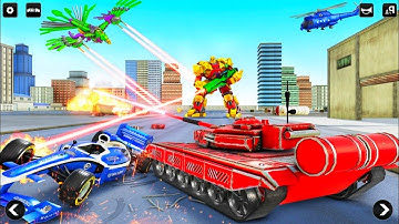 Eagle and Tank Robot Transformation Game - Car Robot Game - Android IOS Gameplay.