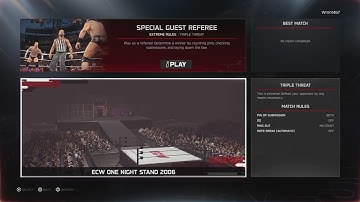 Did 2k remove the custom arena option in special guest referee mode in WWE2K25?