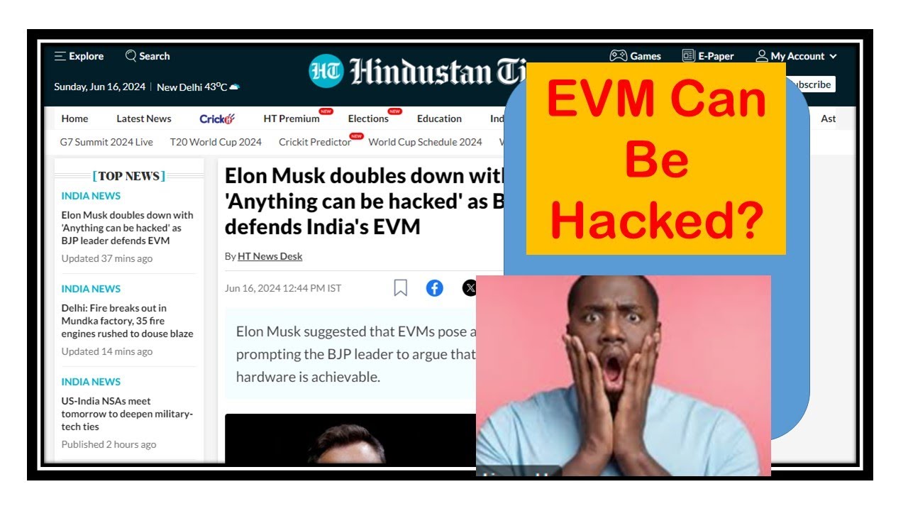 EVM Hack! "Elon Musk vs. BJP Leader: The Battle Over EVM Security!