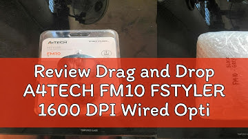 Review Drag and Drop A4TECH FM10 FSTYLER 1600 DPI Wired Optical Mouse