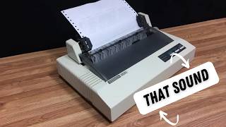 The Sound of Dot Matrix Printers Meant Something Was Happening