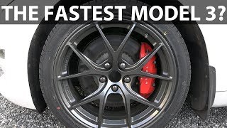 Tesla Model 3 with magnesium rims acceleration test screenshot 1