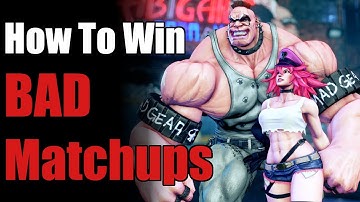 How to start winning in Bad Matchups (Street Fighter V gameplay discussion)