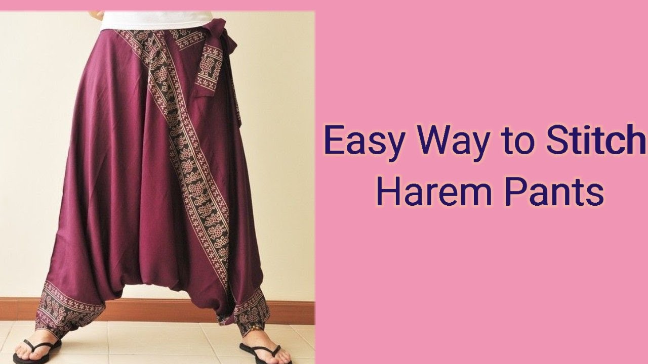 Easy Way to Stitch Harem 👖|Loose Pants|ARS Design World #harempant # ...