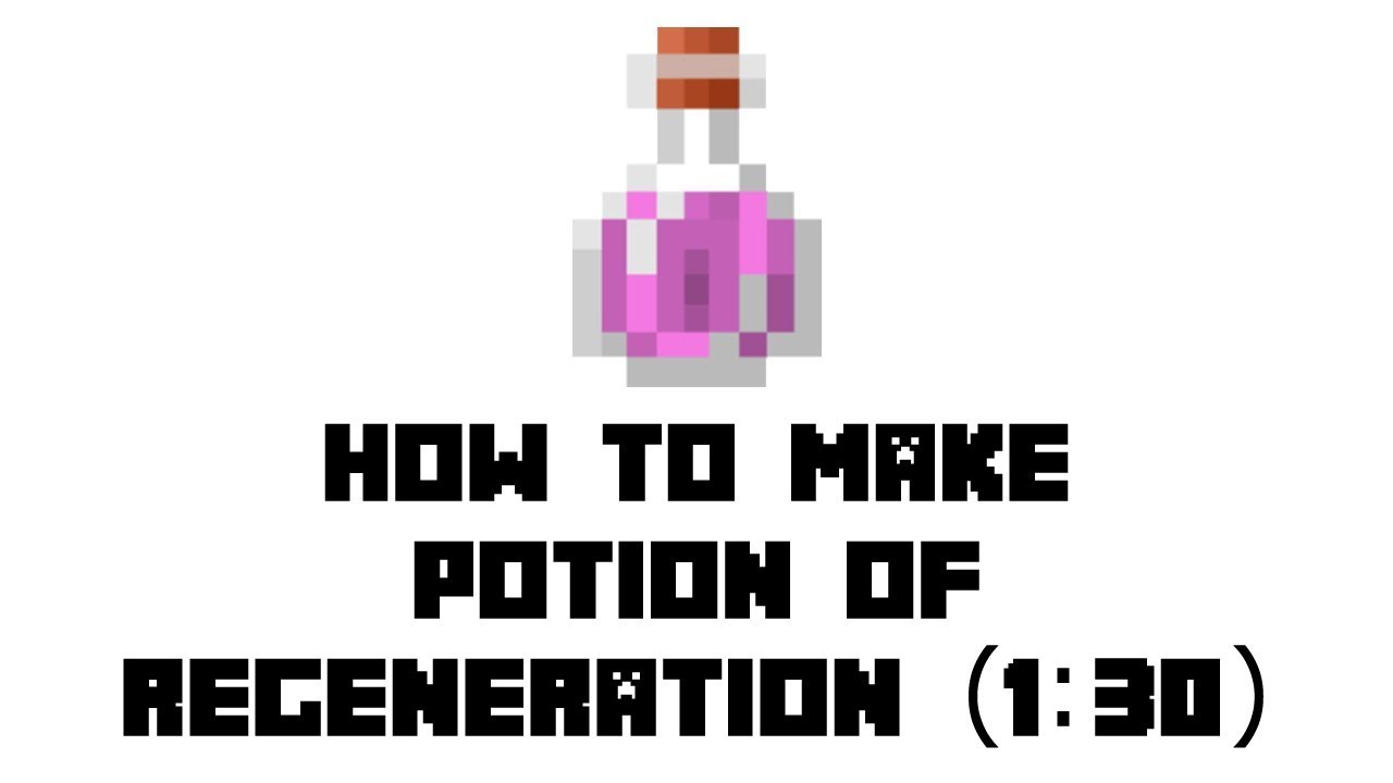 Minecraft Survival: How to Make Potion of Regeneration (1:30) - YouTube