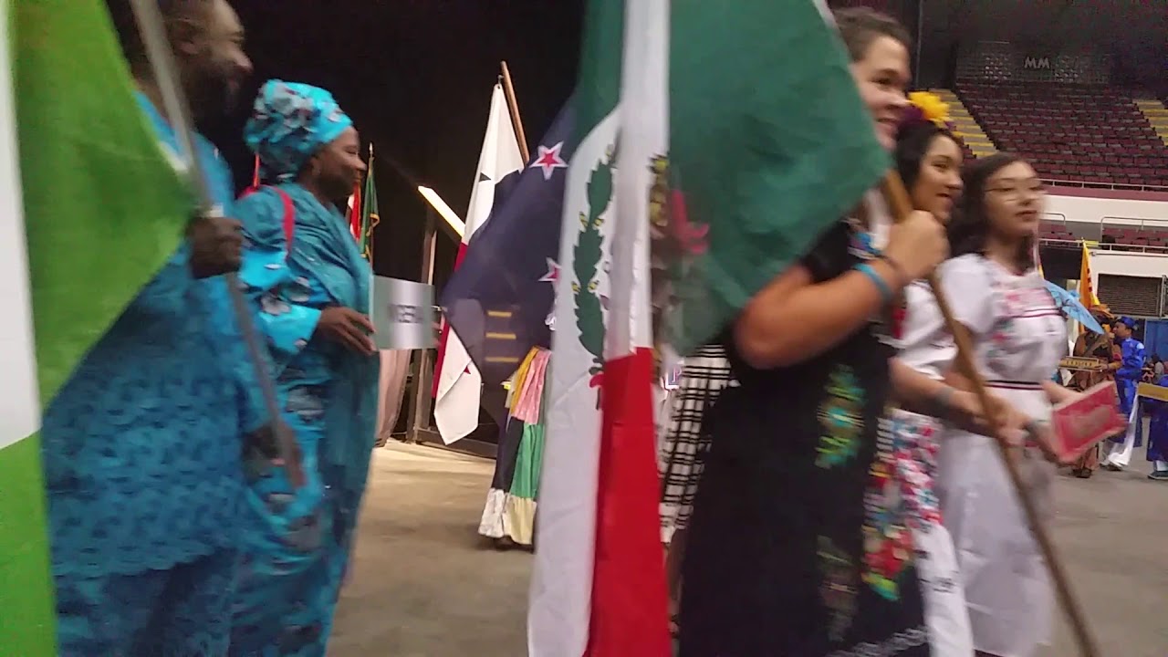 International parade of flags