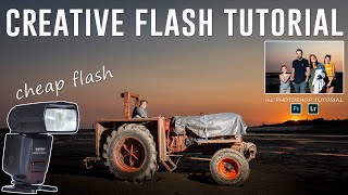 CREATIVE FLASH TUTORIAL cheap flashes inc Photoshop workflow screenshot 5