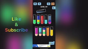 Water Color Sort | Game Completion Level 81 - 90