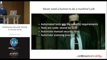 BSides London 2014 Stephen de Vries  Contininuous Security Testing in a DevOps World Rerelease