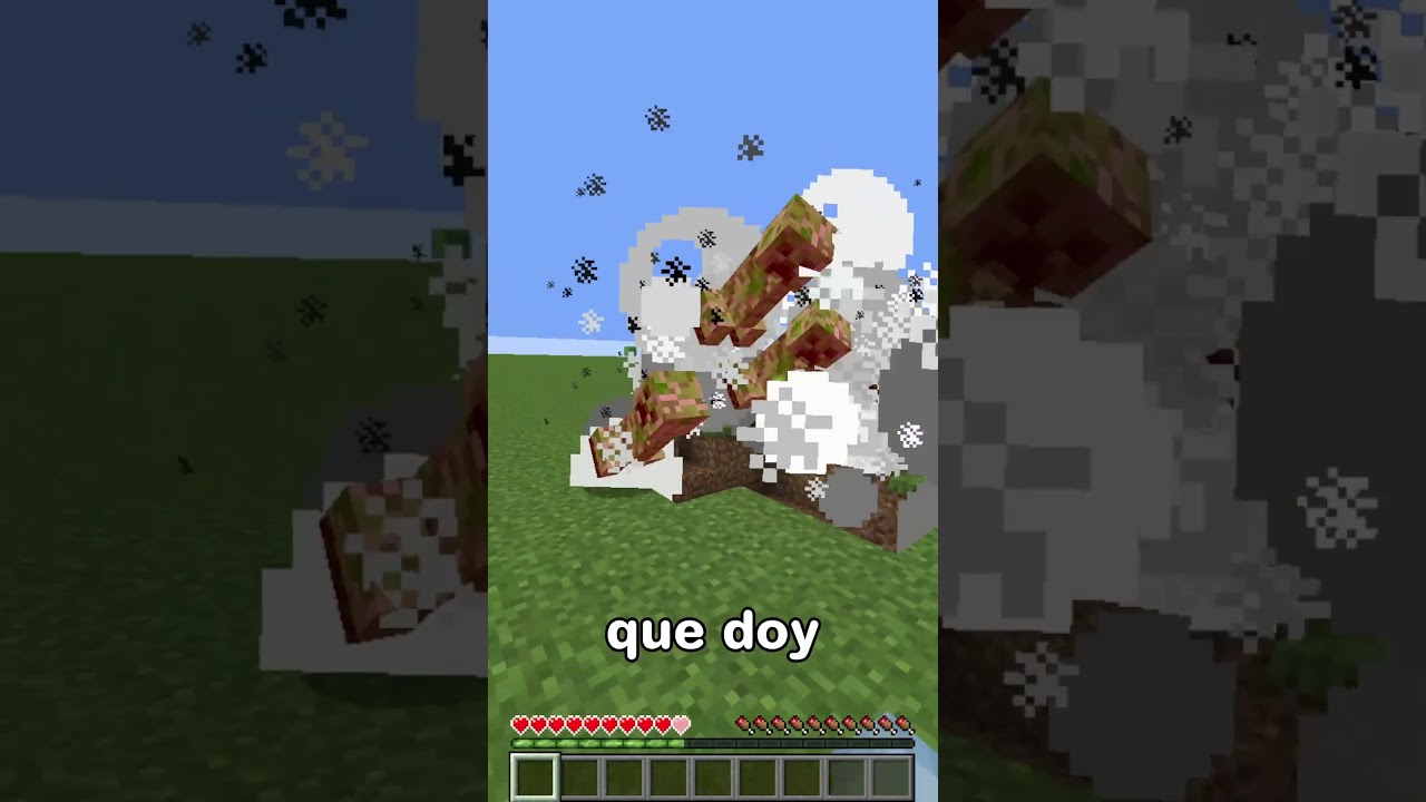 Minecraft pero, cada bloque que piso invoco un CREEPER 😱