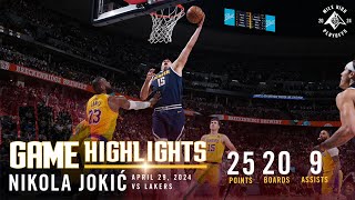Nikola Jokić Full Game Five Highlights vs. Lakers 🎥