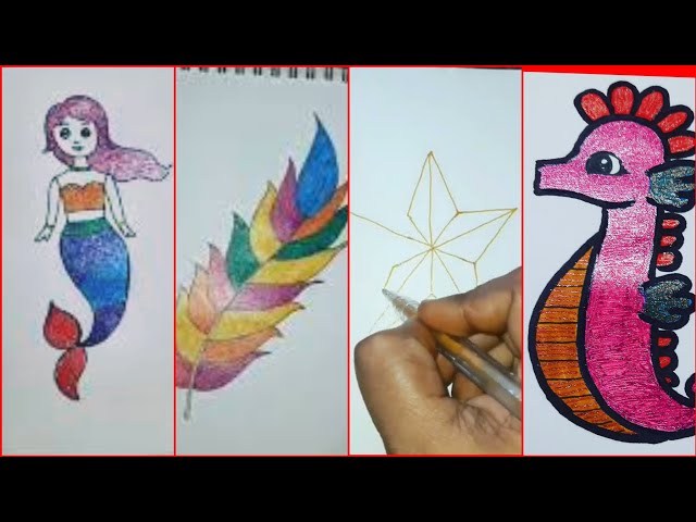 Glitter Pen Drawings for Kids - Kids Art & Craft