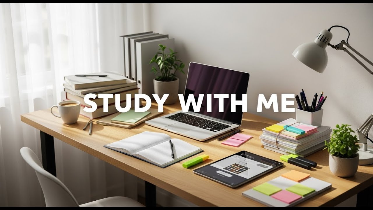 1-Hour Study With Me | Soft Piano Study Music | Deep Focus