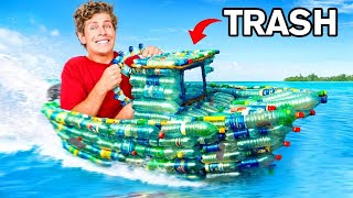 BUILT A BOAT WITH TRASH, WIN $1,000 in Hindi | stay wild in hindi | Ben Azelart hindi | #tranding