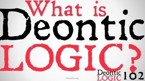 What is Deontic Logic?