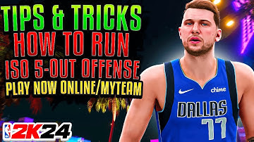 How To Run ISO 5-OUT OFFENSE To EXPOSED OFF BALL DEFENSE! NBA 2K24 Best Offensive Tips