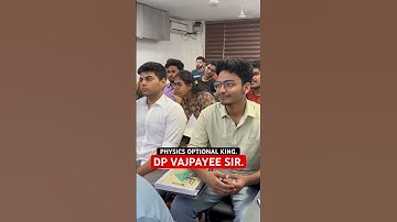 भारत में सबसे शानदार अध्यापक PHYSICS OPTIONAL के KAROL BAGH || DIAS