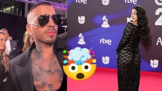 Rauw Alejandro casi se desmaya cuando ve a Rosalía en Los Latin Grammy
