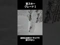 藪スキー グレードⅠ:自然にできたトラックで滑りやすい #shorts