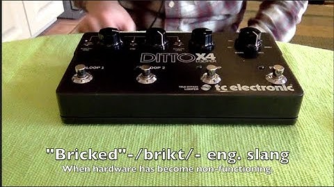 How To Repair a Bricked Ditto X4 Looper Pedal