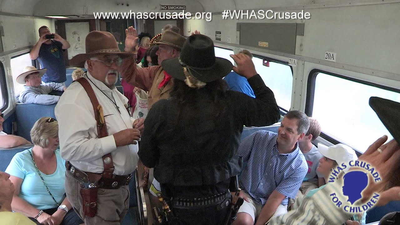KY Railway Museum Train Robbery Fundraiser 2014 - YouTube