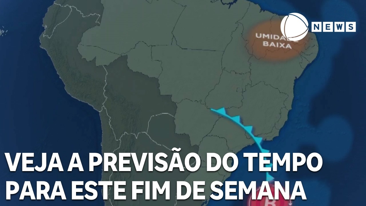 Confira a previsão do tempo para todo o país neste fim de semana