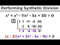 Synthetic Division and Rational Roots Test