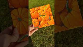 Pumpkin season 🎃 #acrylicpainting #pumpkin  #art #halloweenmood