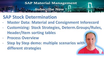 SAP Stock Determination in Inventory Management, using Split Valuation and Consignment stock