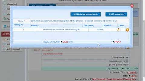 Estimate Creation in SECURE for TCB 1000 feet length
