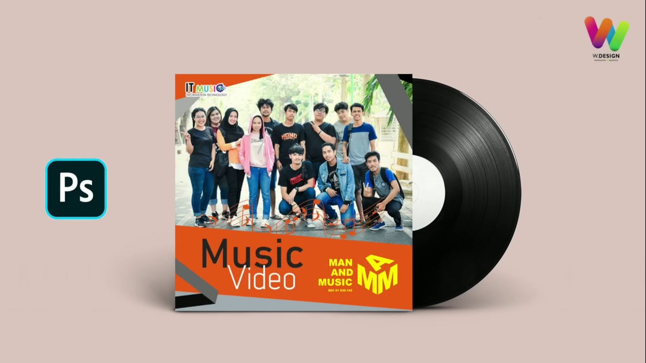 Cover CD Design - ออกแบบด้วย Adobe Photoshop CS6