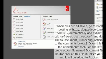 How to Automatically Add Trial or Deposition Exhibit Stickers to Multiple PDFs using Adobe Acrocat