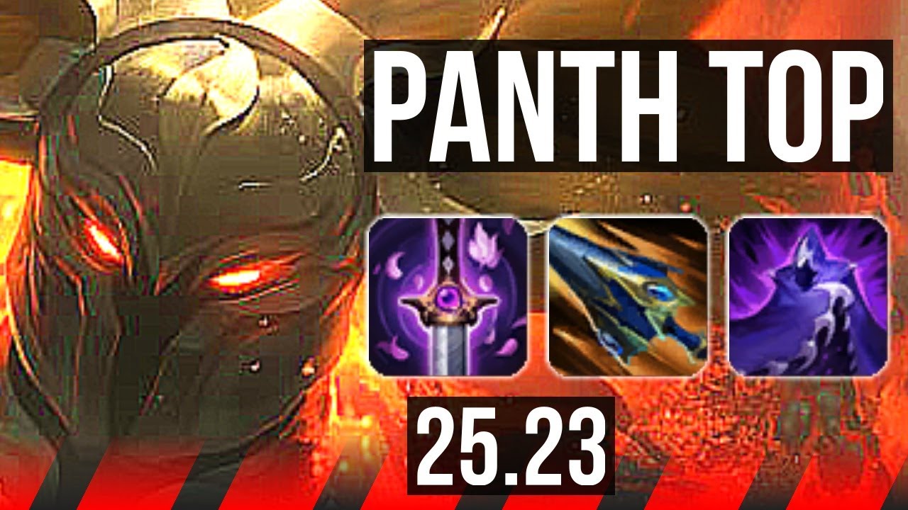 PANTHEON vs YONE (TOP) | 6 solo kills, 11/2/7, 600+ games | KR Master | 25.23