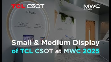 Small & Medium Display of TCL CSOT at MWC 2025